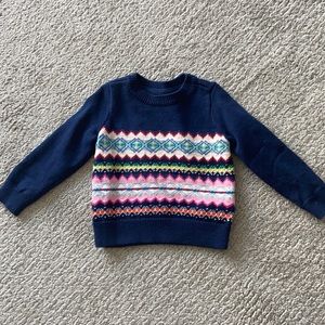 Gap Navy Fair Isle sweater, 2T